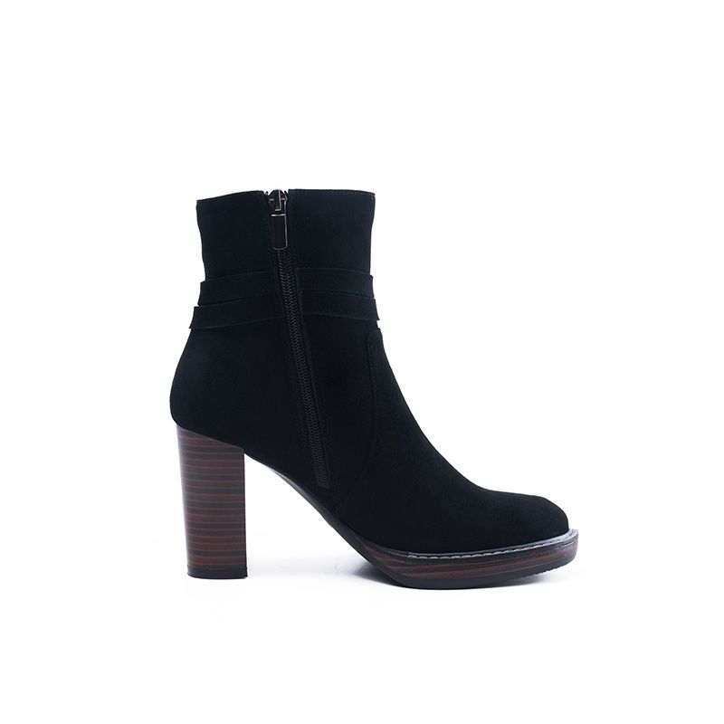 black high heel boots for kids