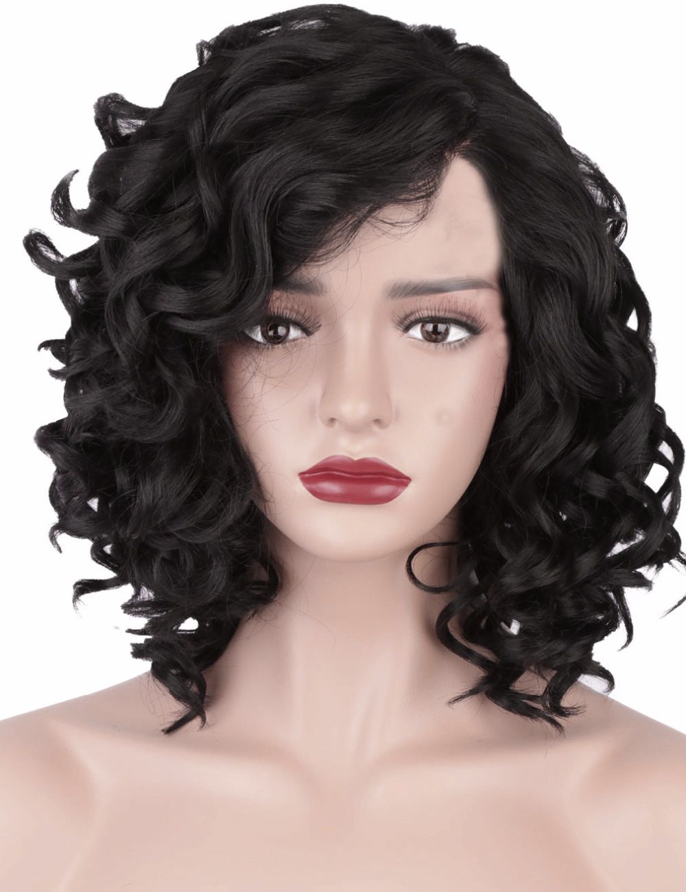 African Black Short Curly Hair Ladies Europe And The United States