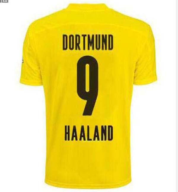 2020 20 21 #9 HAALAND Home Soccer Jersey 2020 Season #7 SANCHO #19