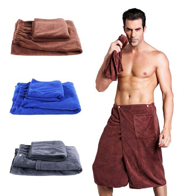 Details about Man Wearable Bath Towel with Pocket Face Towel Soft Mircofiber Beach Towel Blue Details about Man Wearable Bath Towel with Pocket Face Towel Soft Mircofiber Beach Towel Blue