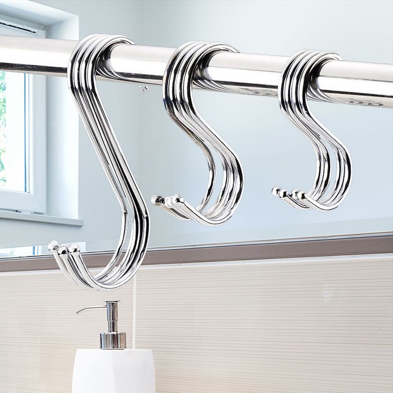 2020 Powerful Stainless Steel S Shaped Hanger Hook Kitchen Bathroom
