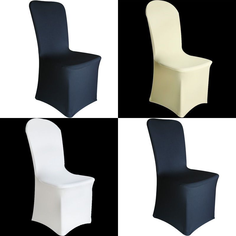 Spandex Lycra Chair Cover White Black Covers Banquet Wedding