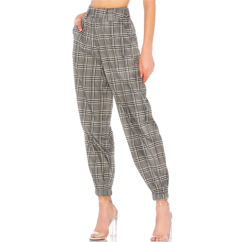 Compra Pantalones Para Mujer Capris Mujeres High Cintura Joggers Carga  Blooms Sueltos Vintage Plaid Bolsillos Tobillo Atados Holiques Hembra  Hombre Barato | Entrega Rápida Y Calidad | Es.Dhgate