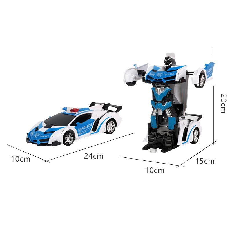 gesture sensing remote control robot one button transformation car toy