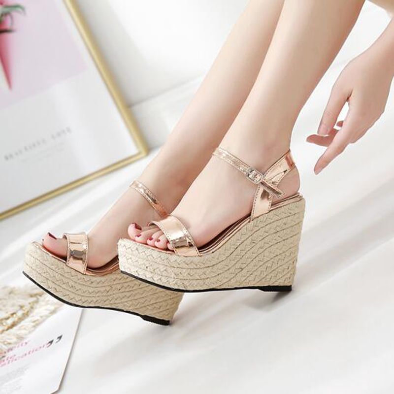 high heel wedge shoes