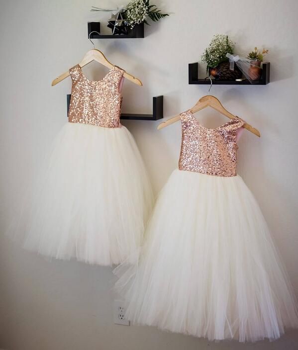 flower girl dress sequin