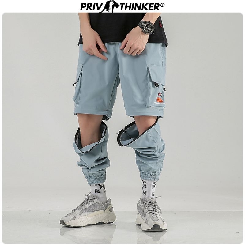 cargo pants shorts zipper