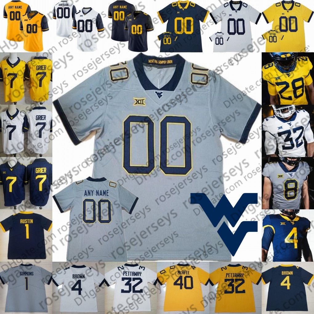 west virginia football jerseys for sale