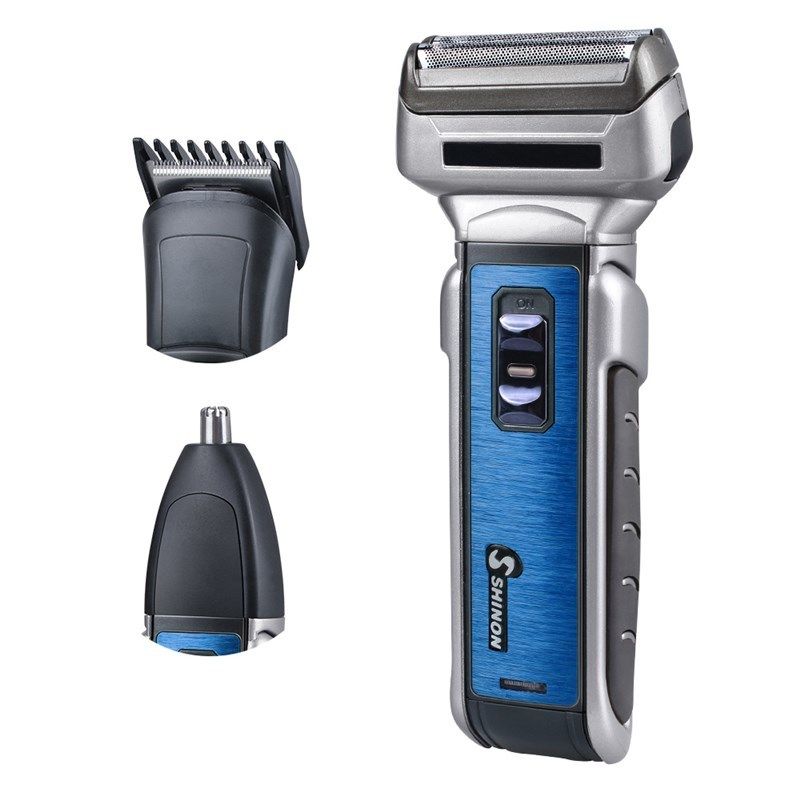 electric razor with trimmer