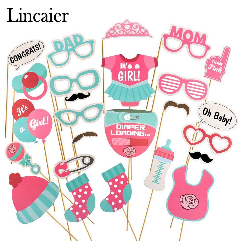 Lincaier Baby Shower Photobooth Props Its A Boy Girl Party