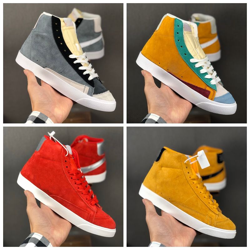 blazer mid vintage multi suede