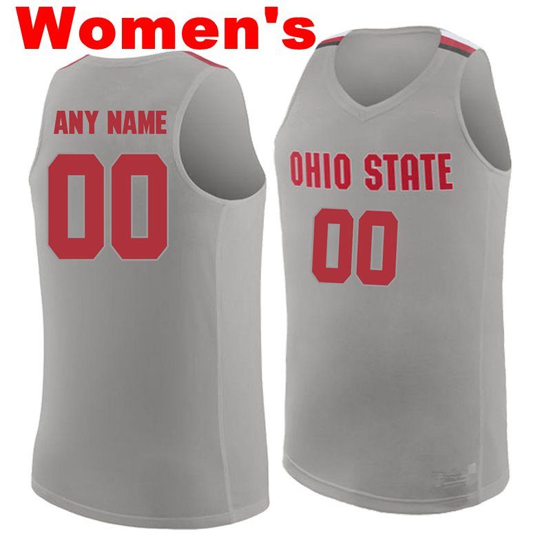 Womens Gray Red