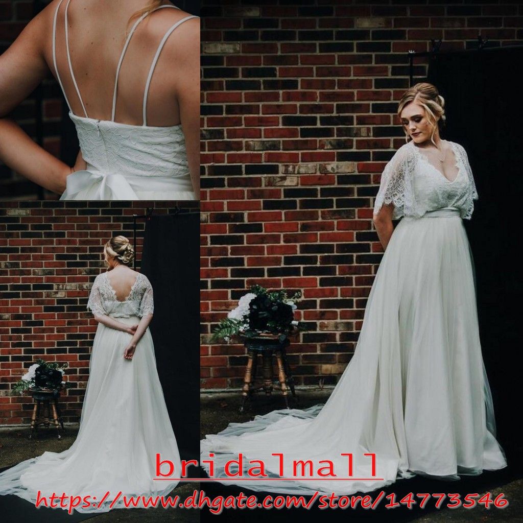 plus size garden wedding dress