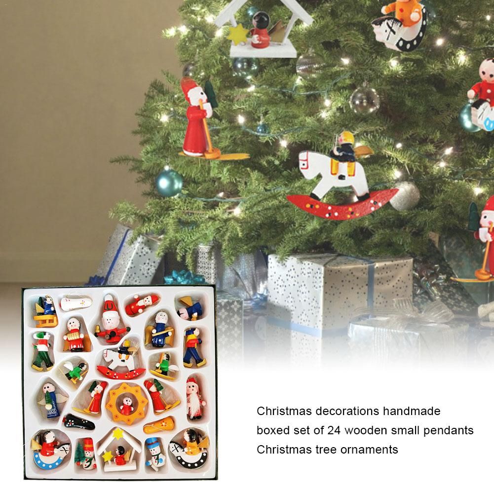 Handmade Natural Wood Christmas Tree Ornament Wooden Hanging Pendants Gifts Box Home Christmas Decorations Unusual Christmas Decorations Victorian Christmas Decorations From Suozhi1993 17 39 Dhgate Com