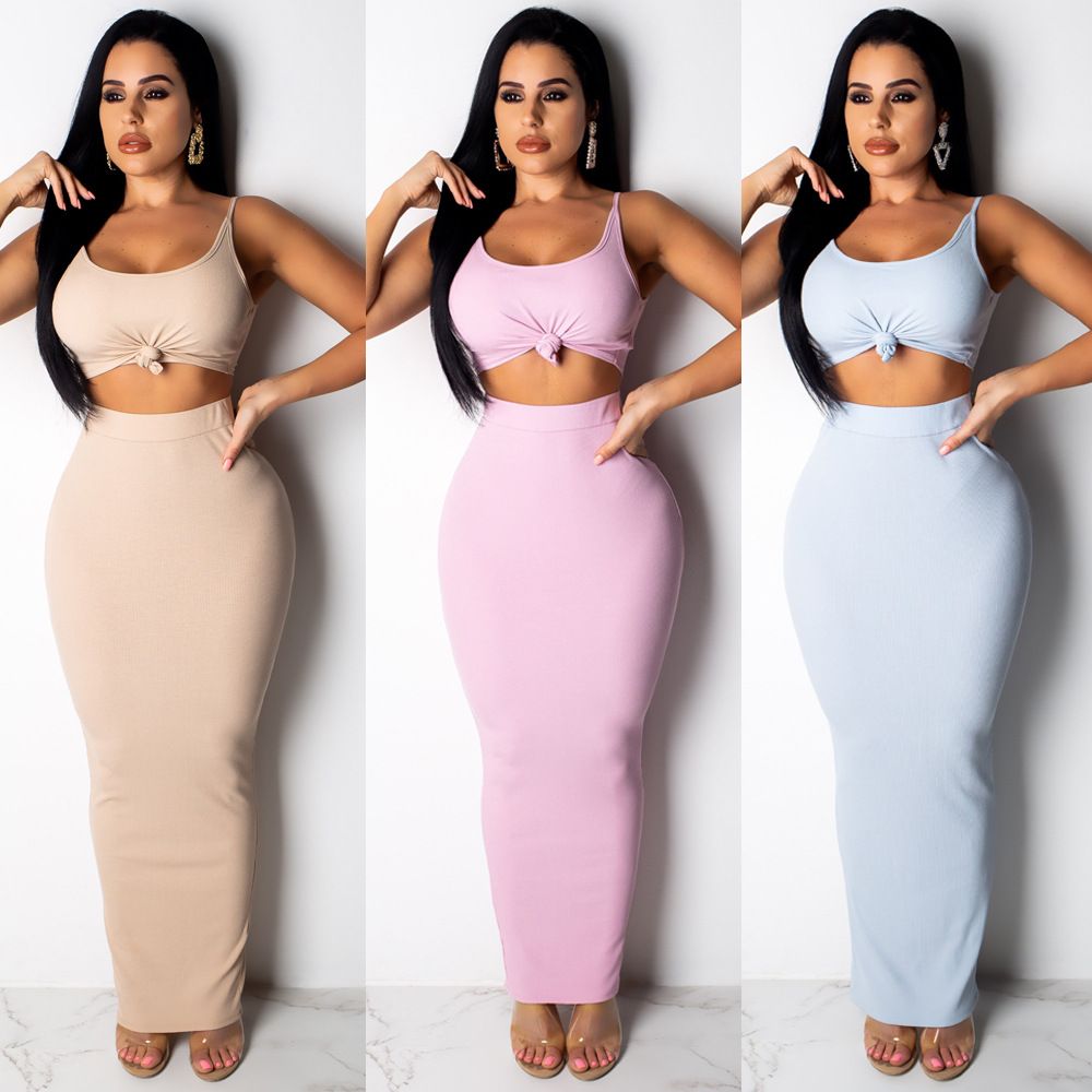 two piece skirt and shirt