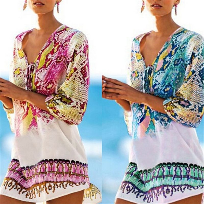 snakeskin beach cover up