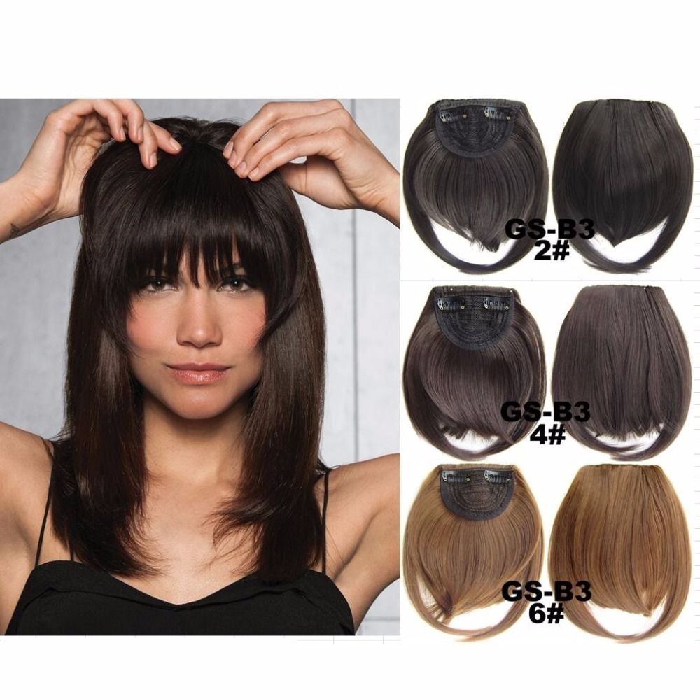 2020 Clip In Fringe Blunt Bangs Cute And Hairstyles For Short The