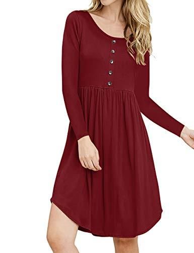 long sleeve plain dress