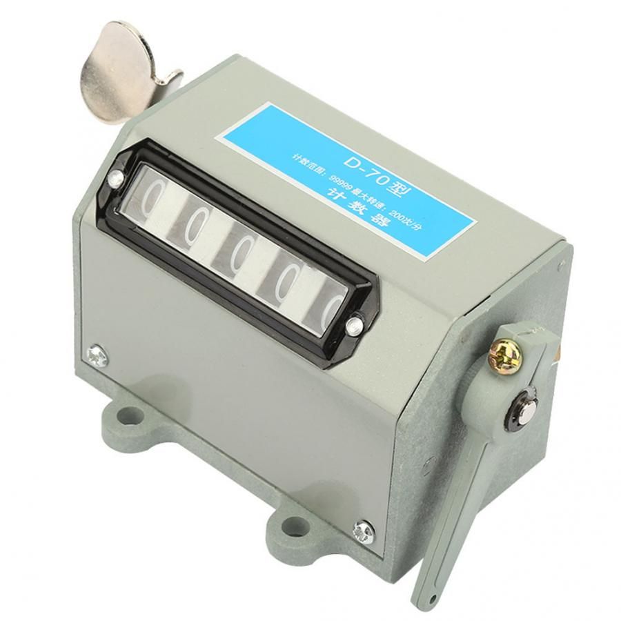 5 Digit Pull Counter Hand Mechanical Pull Stroke Counter Manual Clicker
