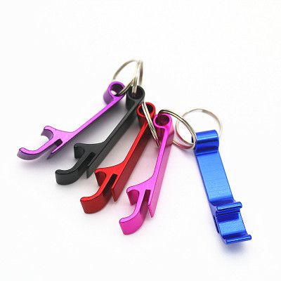 Key Chain Beer Bottle Can Opener Beverage Keychain Ring Claw Bar Pocket Tool EC