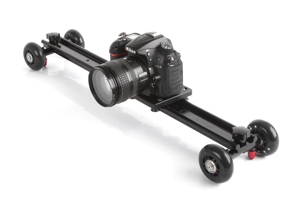 2020 60cm 23 Aluminum 4 Wheel Camera Slider Dolly Car Track Rail Video