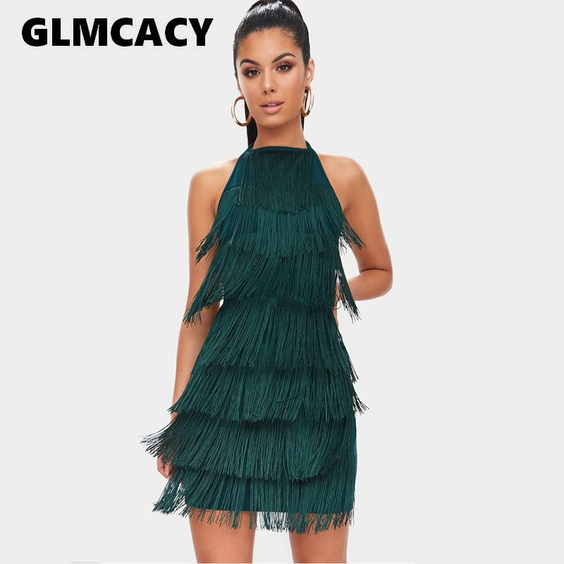 halter flapper dress