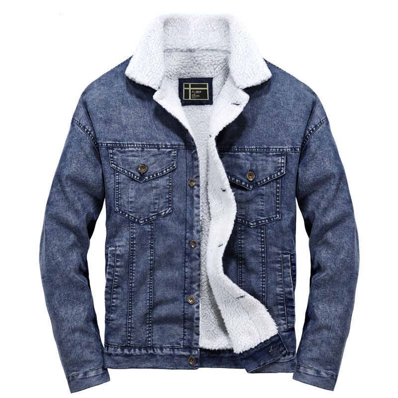 fur lined denim jacket mens