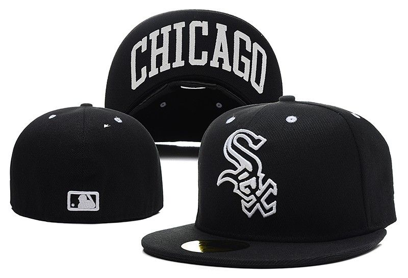 black sox fitted hat
