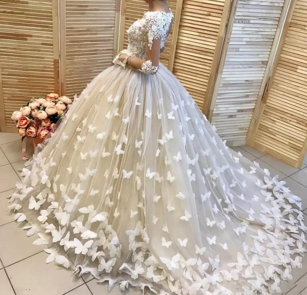 Vestido de novia con mariposas Clearance
