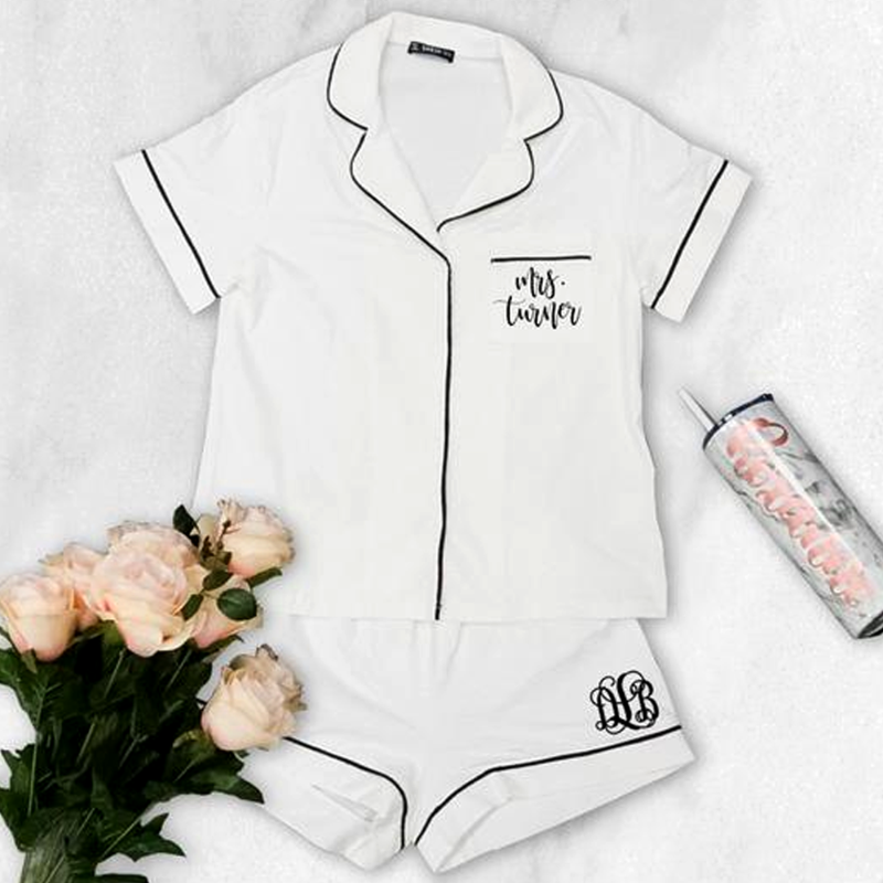 bride pajama set