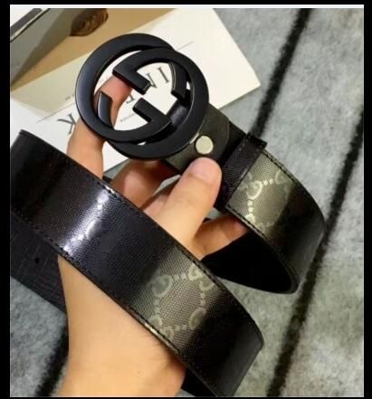 Mens Leather Copper Buckle Belt Head Layer Leather Leisure Needle Buckle Belt Fashion Youth Leisure Belt