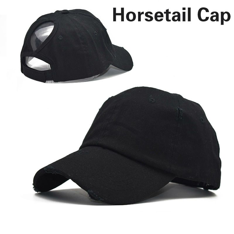 women's baseball cap with ponytail hole