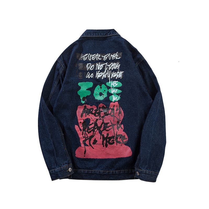 jaqueta jeans azul escuro