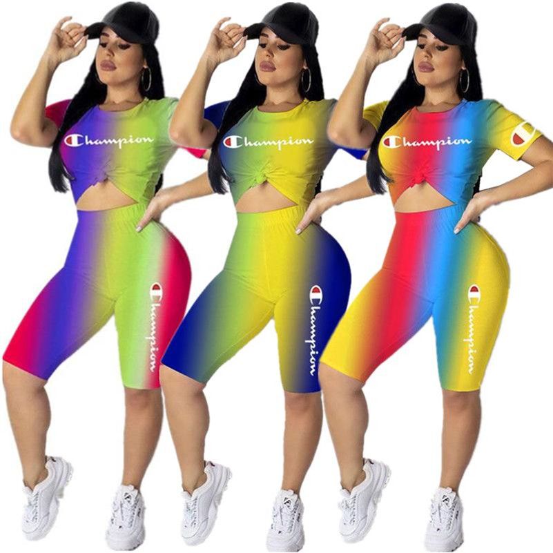 champion shirt and shorts set women's