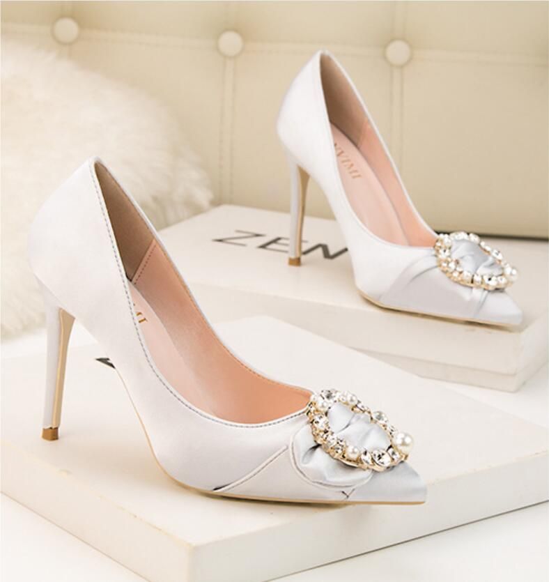 black and silver rhinestone shoes