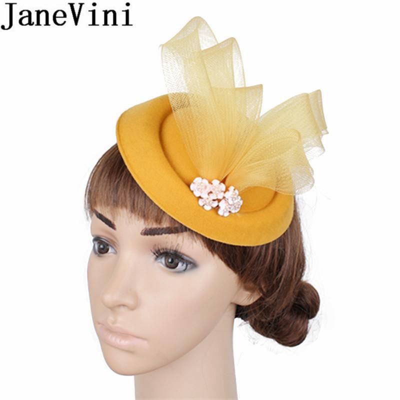 yellow wedding hat