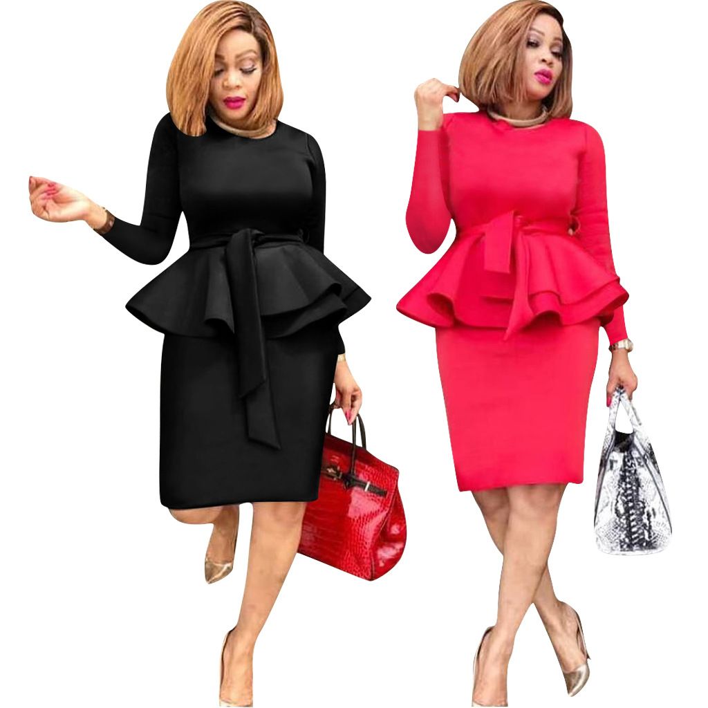 one piece knee length gown