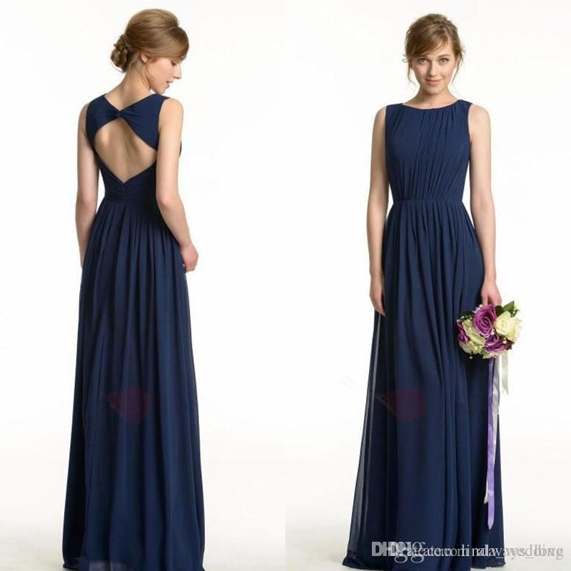 boho navy bridesmaid dress