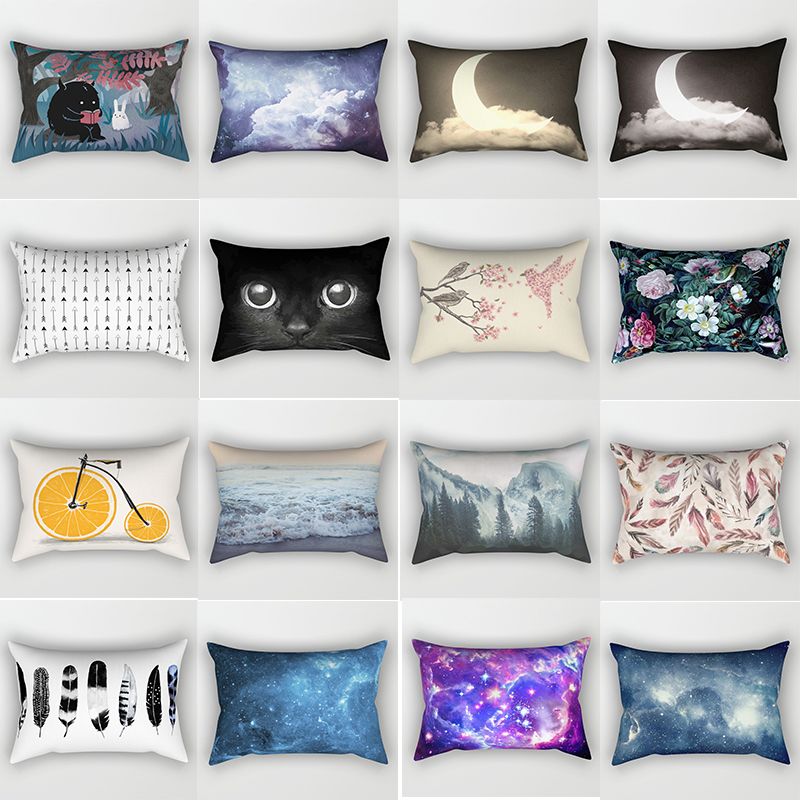 Hot Sale Creative Moon Pattern Pillow 