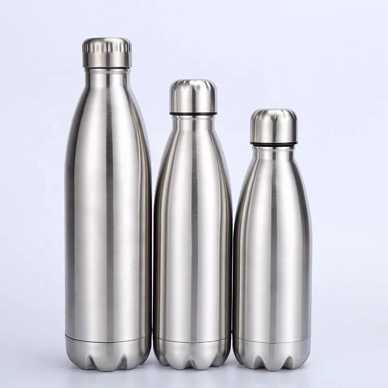 500ml Stainless Steel Wall Vacuum Insulated Bottle Water Flask Sport Outdoor