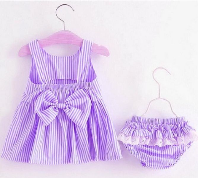 Vestido de verano bebé Niñas sin mangas con volantes Corazones Arco Diadema Pantalones 9 12 24 50