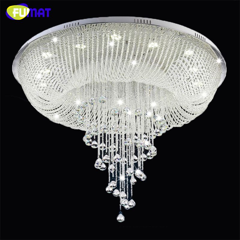 compre lampara moderna de cristal fumat para sala de estar lampara de cristal led lampara de lujo para el hogar lampara led lustres de cristal a