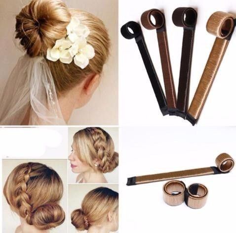 Hot Women Girls Kids Magic Hair Styling Donut Bun Maker Former