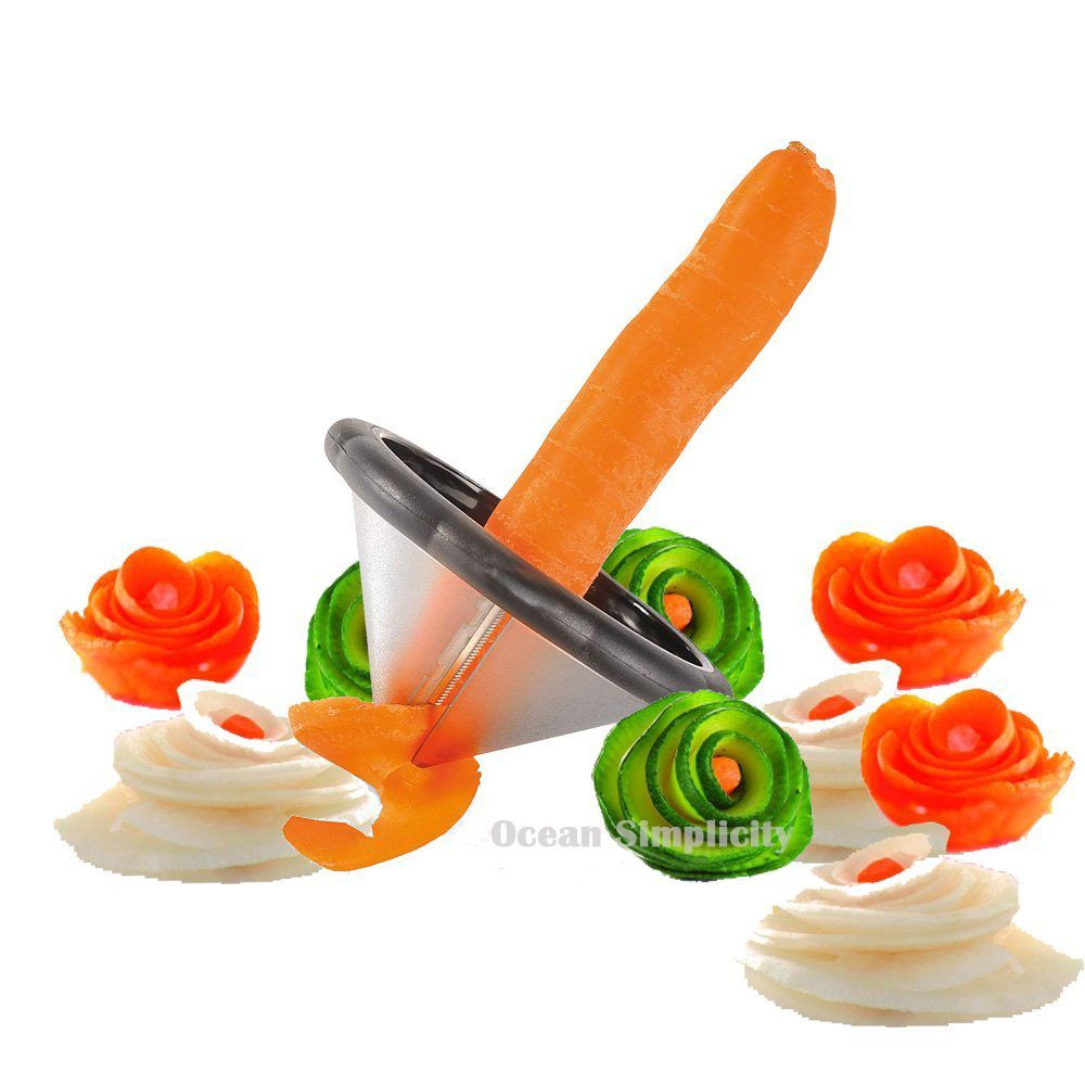 2021 Creative Kitchen Gadgets Vegetable Spiralizer Slicer ...