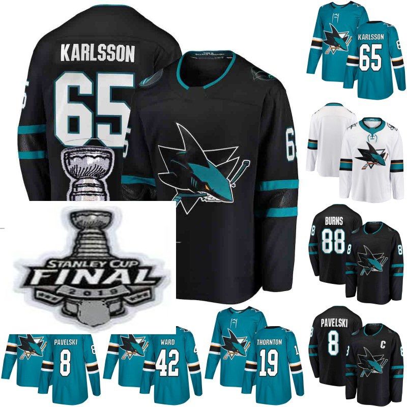 stanley cup sharks jersey