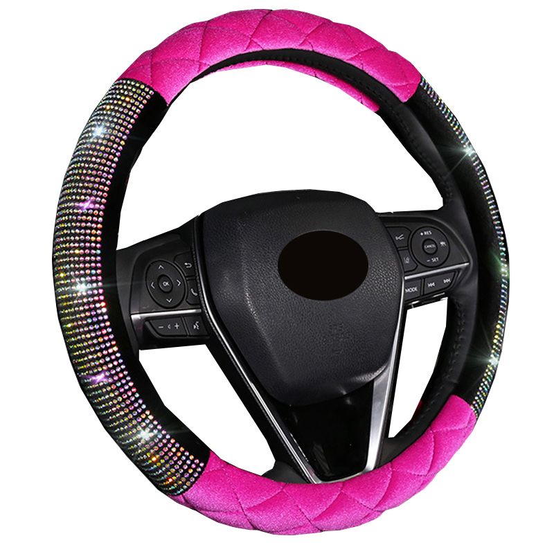 Universal Car Steering Wheel Cover 3 Styles Lovely Cute Rhinestones