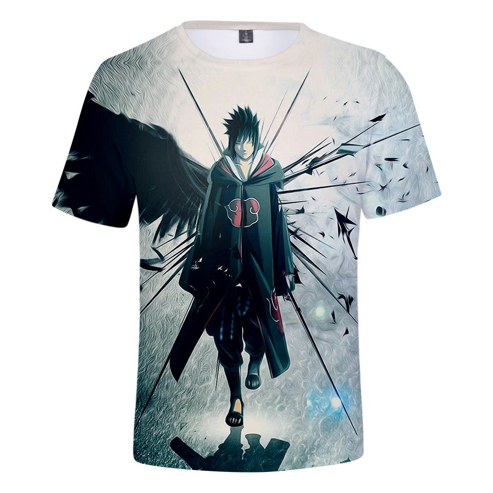 Naruto desenhos animados 3D imprimir t-shirt, camisa de manga