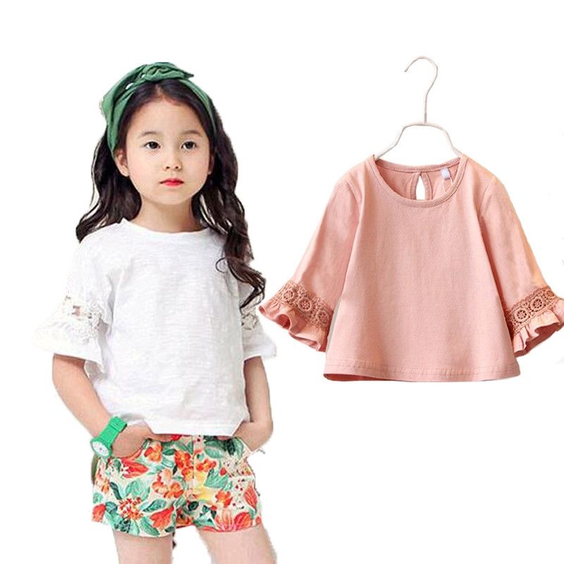 21 Princess Lace Kids Girls T Shirt Half Sleeve Children T Shirts For Girl Top Clothes Clothing Summer Spring From Aile Rabbit Store 6 71 Dhgate Com