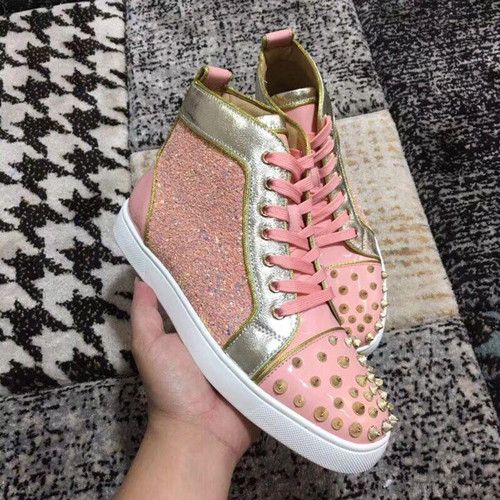 pink rhinestone sneakers