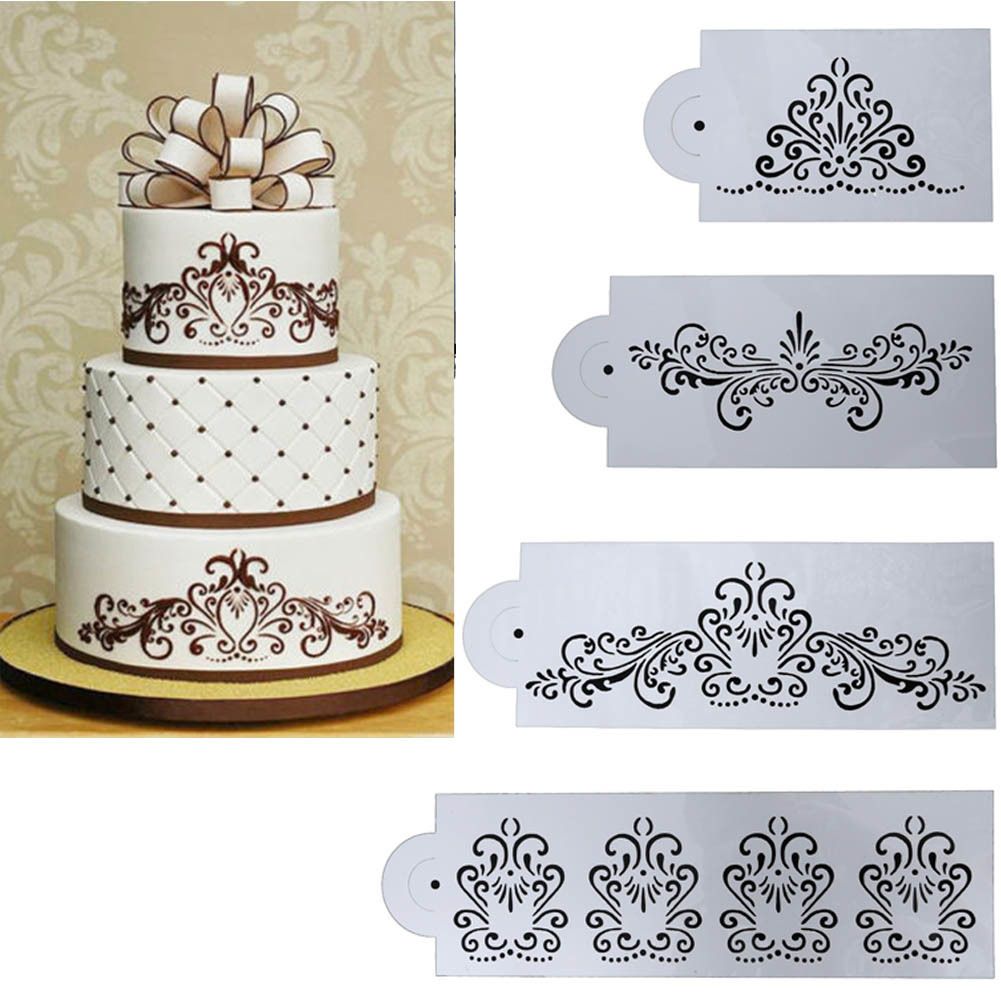 Details about   Mousse Flower Cake Stencil Cookies Fondant Molds Decorating Baking Tool 